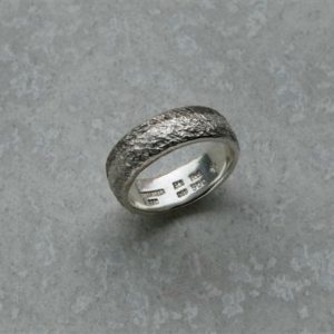 Eisschlagring in Silber Platin und Palladium