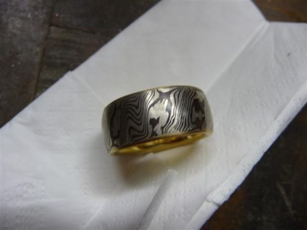 Mokume Gane Ring Corinthium Aes